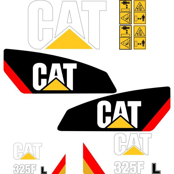 CAT 325F L Decals