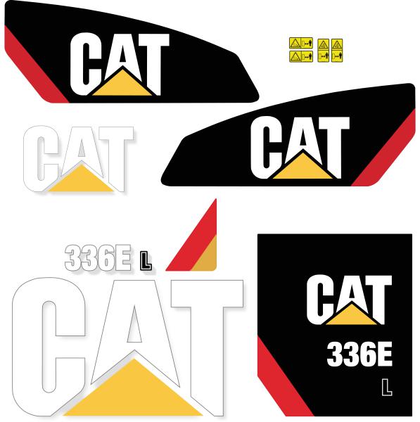 CAT 336E L Decals