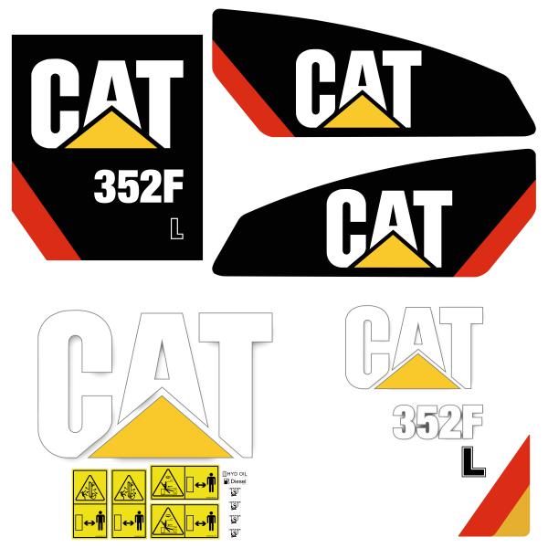 CAT 352F L Decal Kit