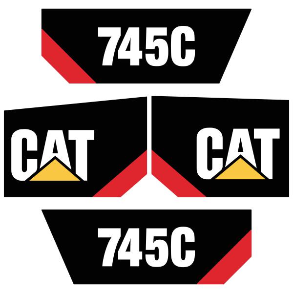 CAT 745C Decal Kit - Articulated Dump Truck Decals