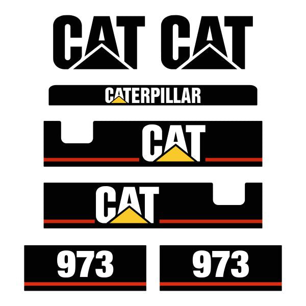 CAT 973 Decals Kit - Crawler Loader