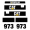 CAT 973 Decals Kit Old Style - Crawler Loader