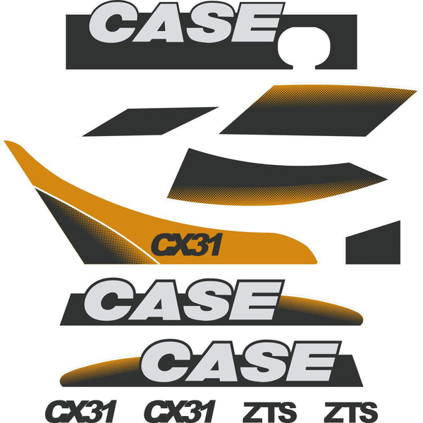 Case CX31 Decal Kit - Mini Excavator