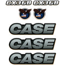 Case CX36B Decal Kit Metallic - Mini Excavator