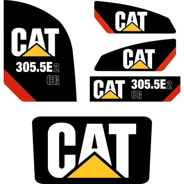 CAT 305.5E2 CR Decal Kit