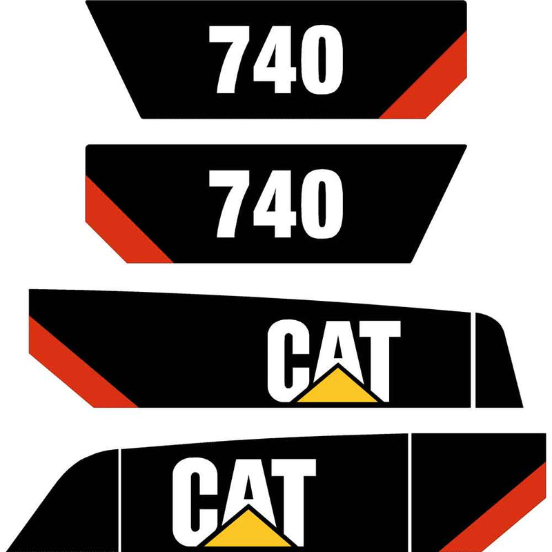 CAT 740 Decals