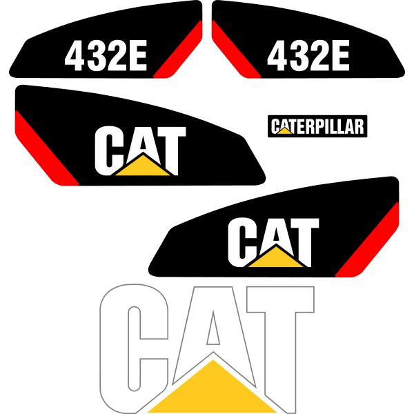 CAT 432E Decals