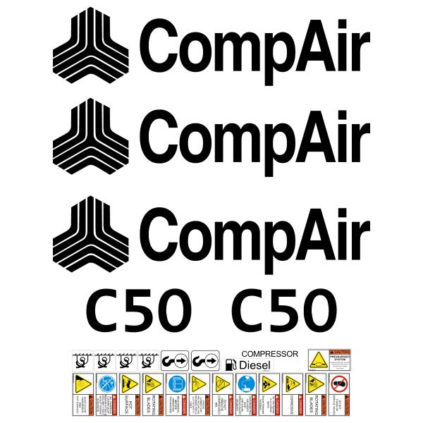 Comp R Sticker Compair Decals
