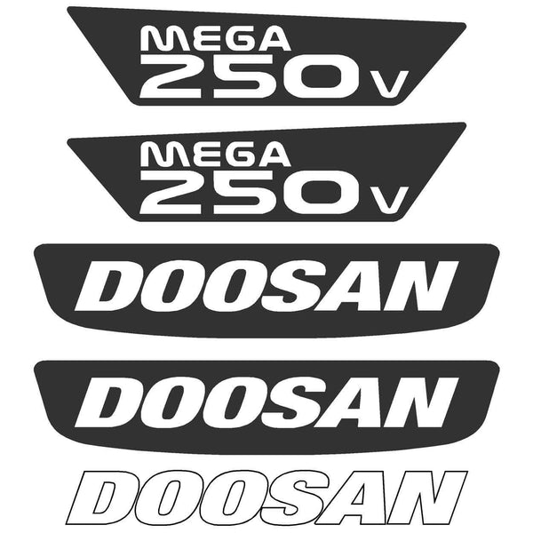 Doosan Mega 250 V Decals
