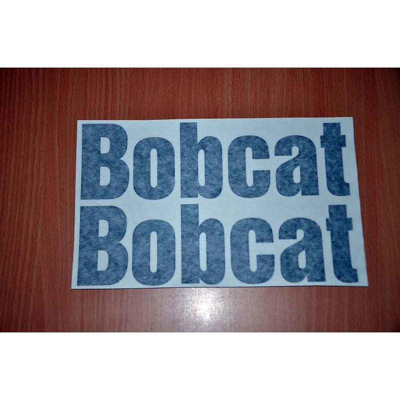 Two Bobcat Word Decals Stickers - New Style Lettering