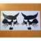 Two Bobcat Face Decals Stickers 
