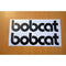 Two bobcat Word Decals Stickers - Old Style Lettering