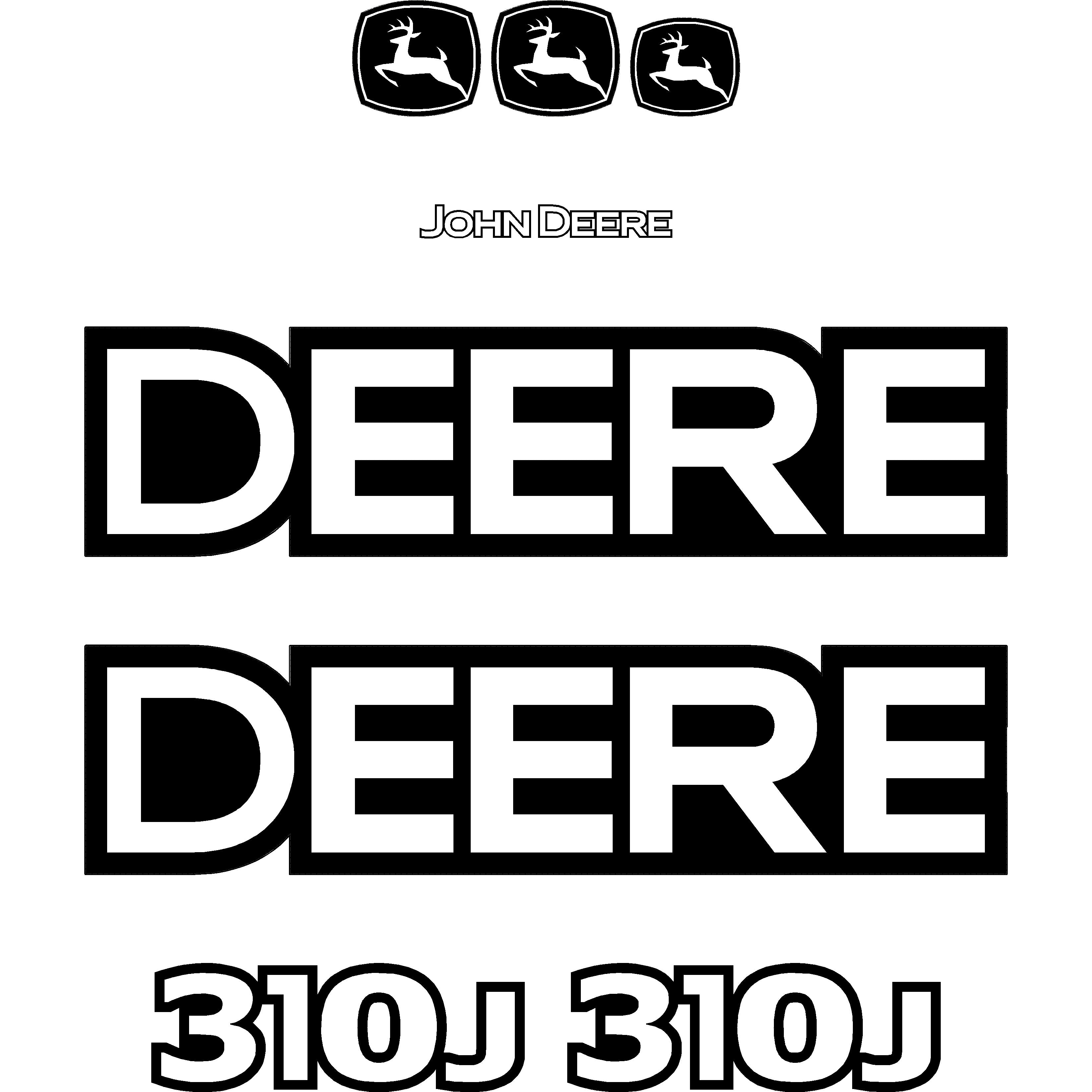Deere 310J Decal Kit