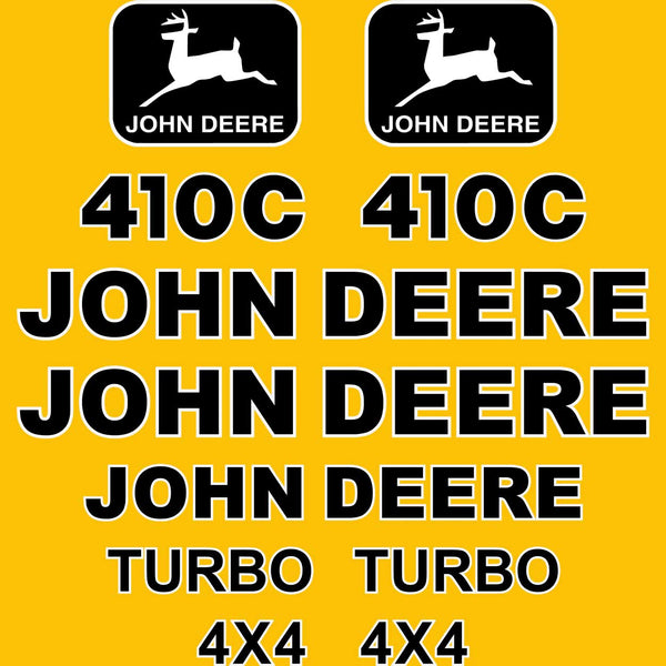 Deere 410C Decals