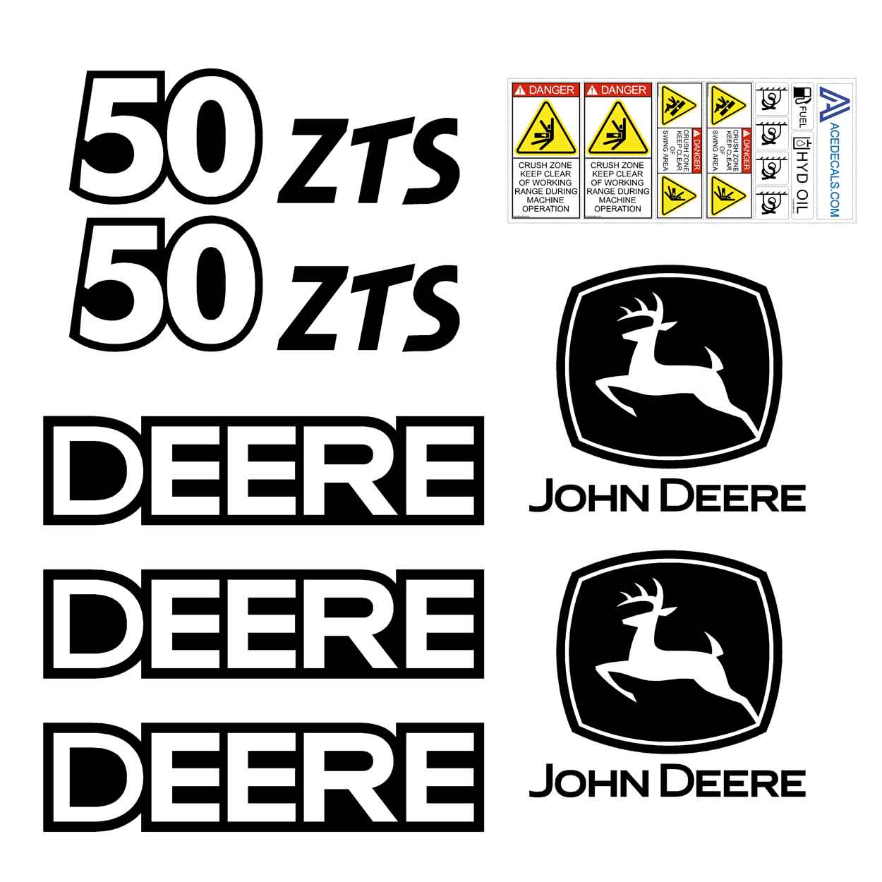 Deere 50 ZTS Decal Kit