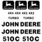 Deere 510C Decals