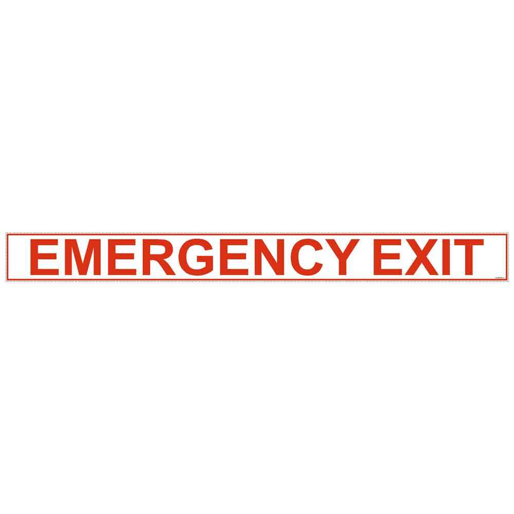 Emergency Exit Safety Decal Sticker