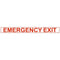 Emergency Exit Safety Decal Sticker