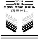 Gehl 3510 Decals Stickers Set