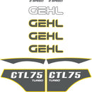 Gehl CTL75Decal Kit- Skid Steer Tracked