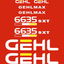 GehlMax 6635SXT Decals Sticker Set