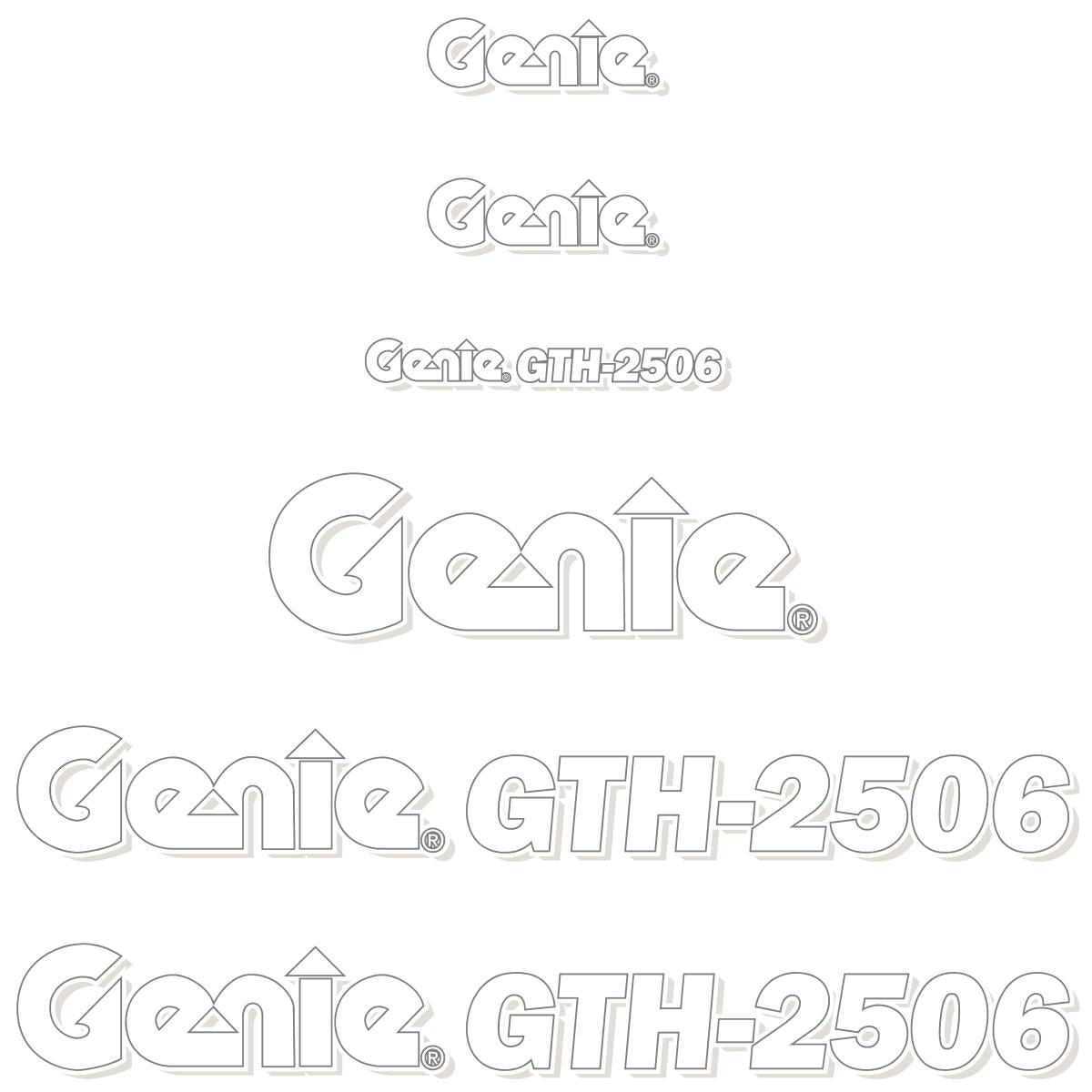 Genie GTH 2056 Decal Kit
