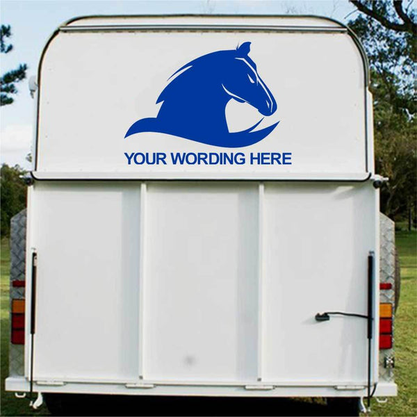 Horse Head Logo Horse Float Decal