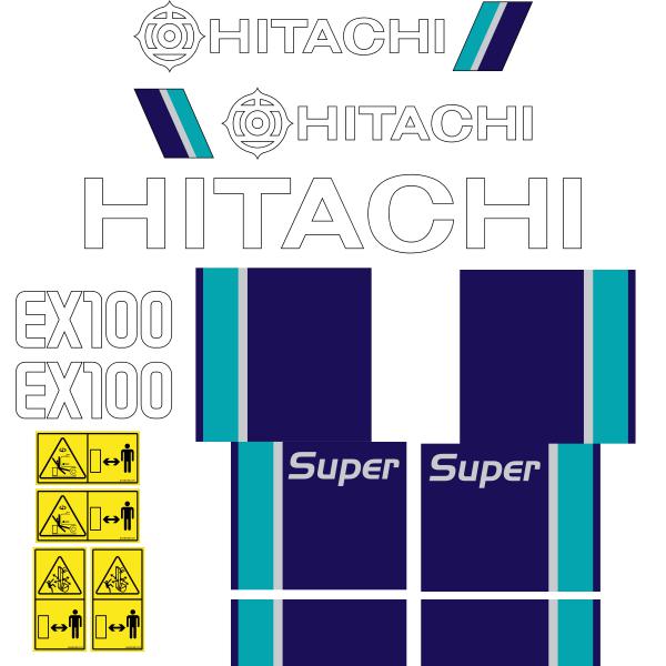 Hitachi EX100-2 Decals