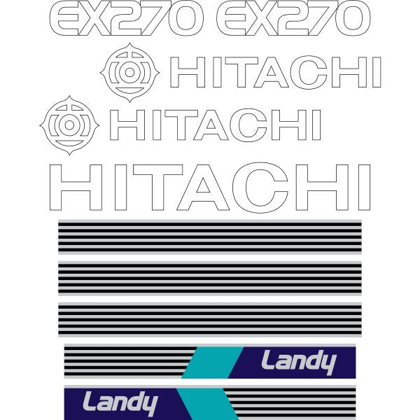 Hitachi EX270-1 Decals