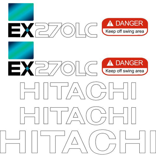 Hitachi EX270-5 LC Decals Stickers Set