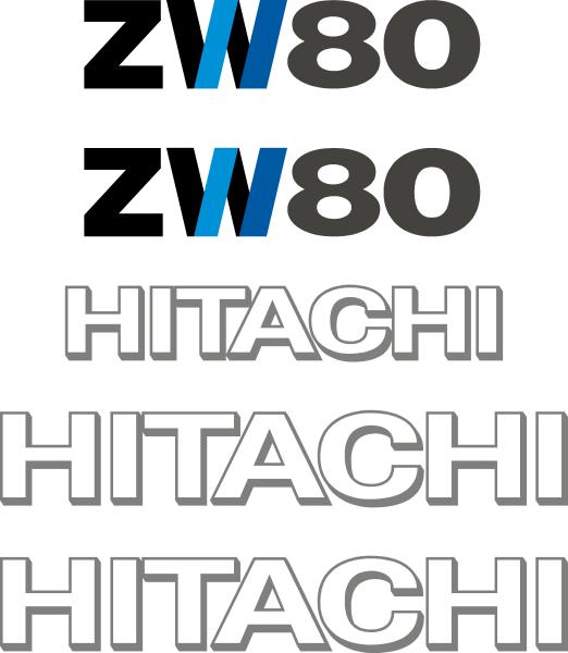 Hitachi ZW80 Decal Kit