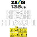 Hitachi ZX135US-5 Decals