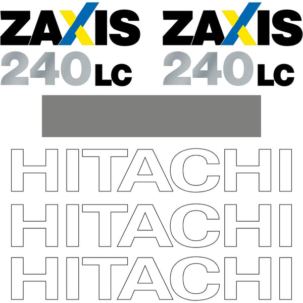 Hitachi ZX240 LC-3 Decal Kit