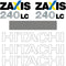 Hitachi ZX240 LC-3 Decals Sticker Kit