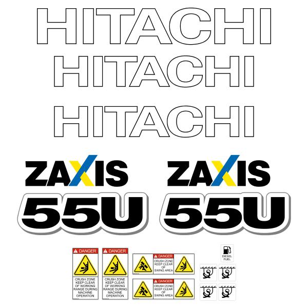 Hitachi ZX55U-5 Decals