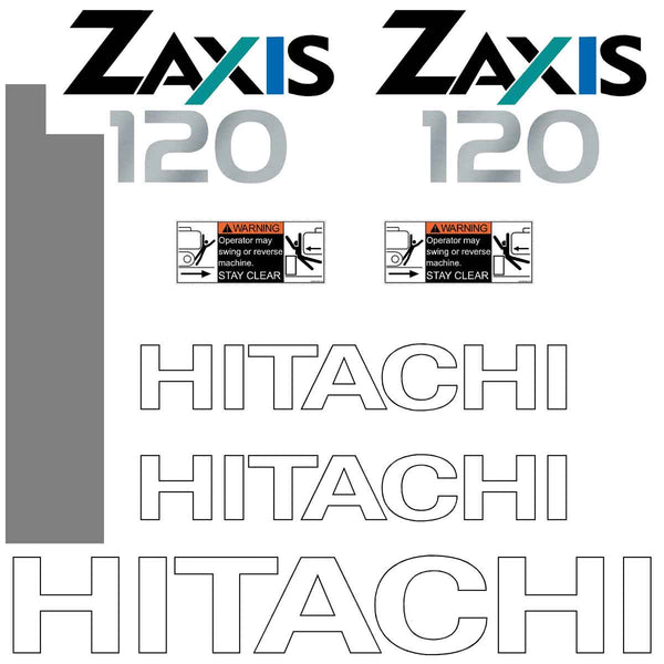 Hitachi ZX120-1 Decals