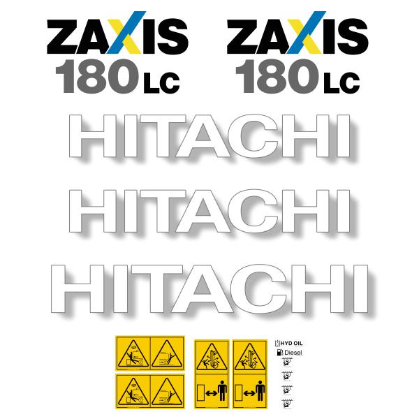 Hitachi ZX180LC-3 Decal Kit