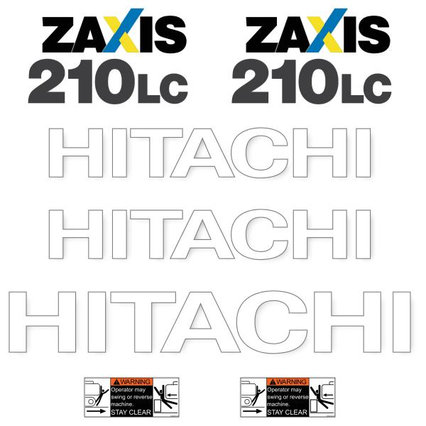 Hitachi ZX210-5 LC Decals