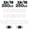 Hitachi ZX250-5 LC Decals