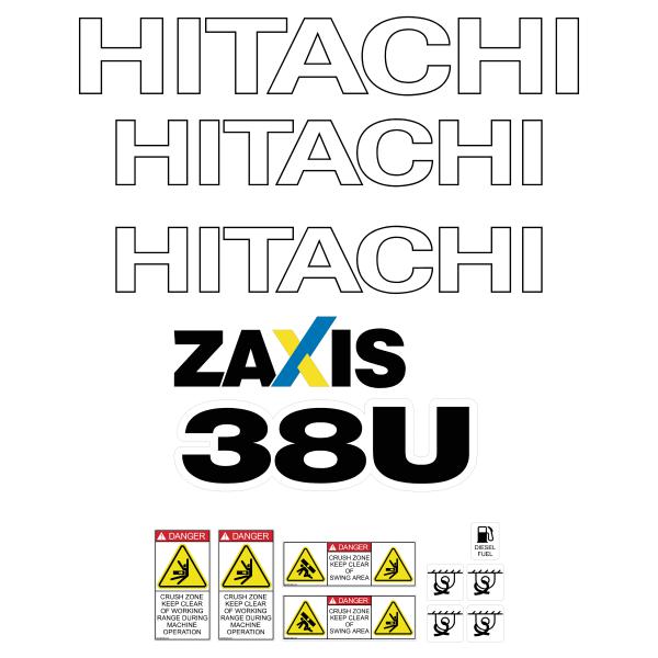 Hitachi ZX38U-5 Decals