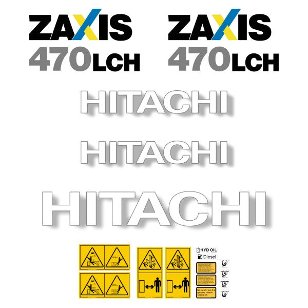 Hitachi ZX470-3 LCH Decal Kit