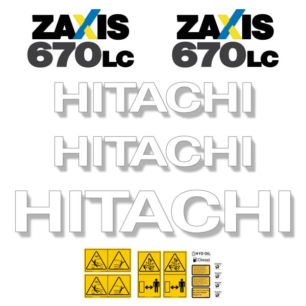 Hitachi ZX670-5 LC Decals