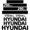 Hyundai 290LC-7 Decals Stickers