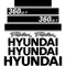 Hyundai 360LC-7 Decals Stickers