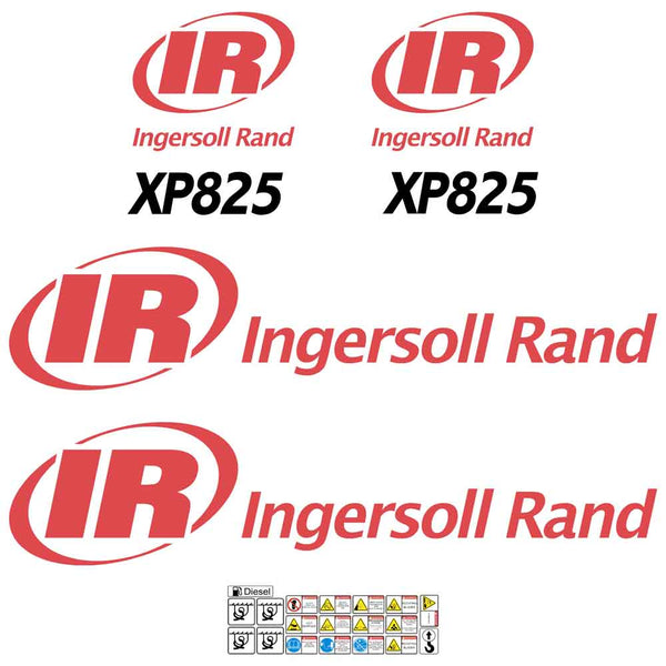 Ingersoll Rand XP825 Decals