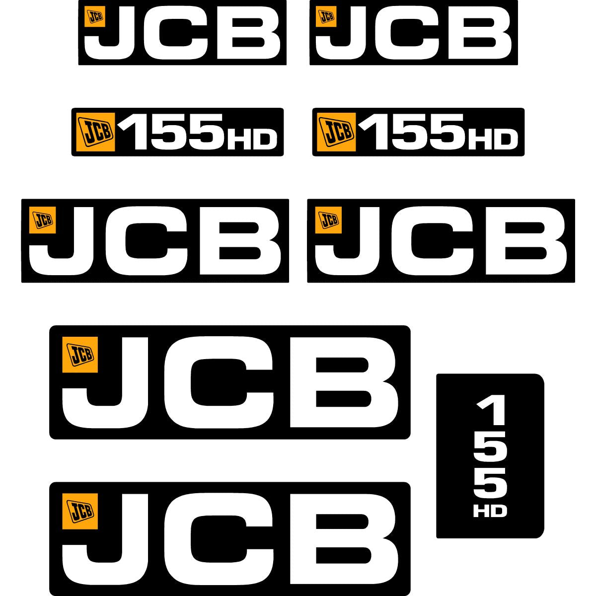 JCB 155 HD Decal Kit