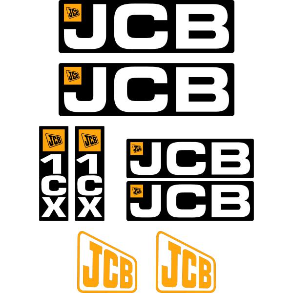 JCB 1CX Decal Kit