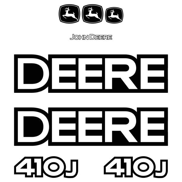 Deere 410J Decals Backhoe Loader