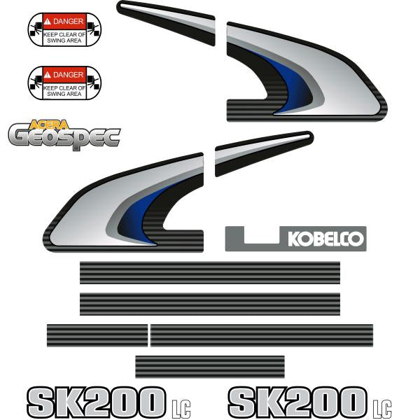 Kobelco SK200-8 LC Decals Stickers