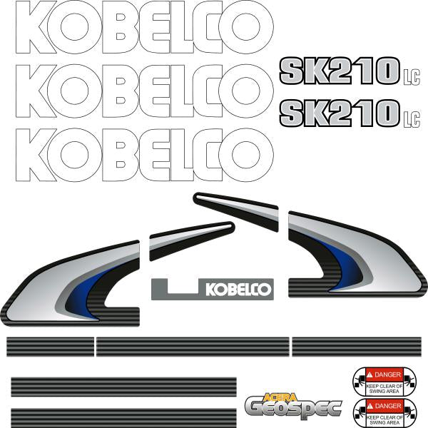 Kobelco SK210LC-8 Decals Stickers Kit